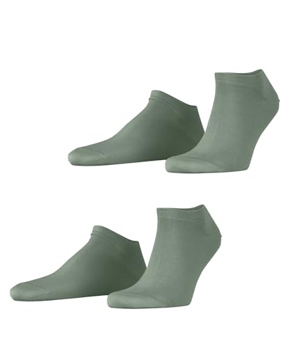 ESPRIT Herren Sneakersocken Basic Uni Multipack M Sn Baumwolle kurz einfarbig 2 Paar, Grün Frosty Grey 7180, 47-50 von ESPRIT
