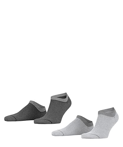 ESPRIT Herren Sneakersocken Fine Stripe 2-Pack M SN Baumwolle kurz gemustert 2 Paar, Mehrfarbig (Sortiment 0020), 39-42 von ESPRIT