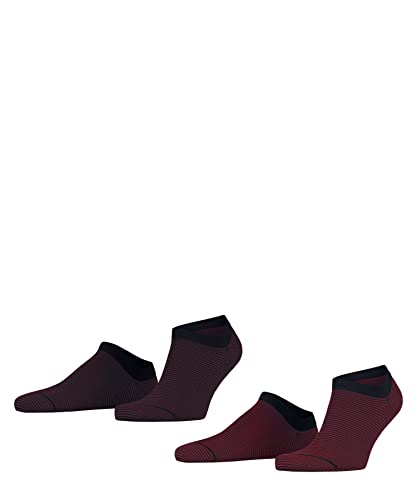 ESPRIT Herren Sneakersocken Fine Stripe 2-Pack M SN Baumwolle kurz gemustert 2 Paar, Mehrfarbig (Sortiment 0040), 43-46 von ESPRIT