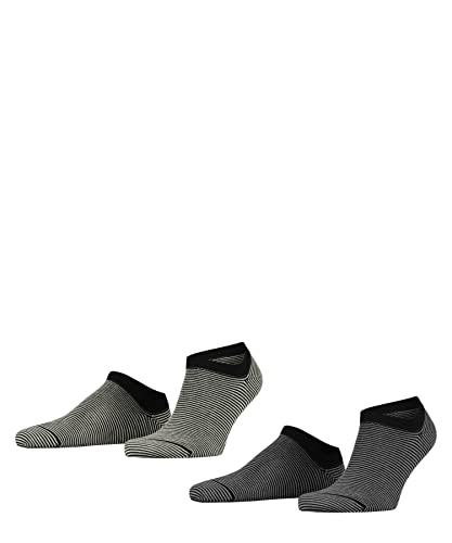 ESPRIT Herren Sneakersocken Fine Stripe 2-Pack M SN Baumwolle kurz gemustert 2 Paar, Mehrfarbig (Sortiment 0050), 43-46 von ESPRIT