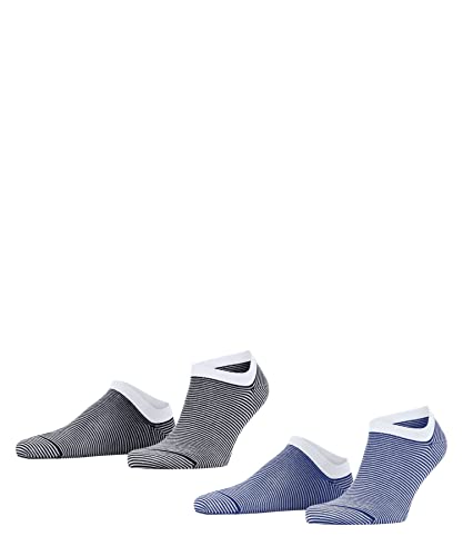 ESPRIT Herren Sneakersocken Fine Stripe 2-Pack M SN Baumwolle kurz gemustert 2 Paar, Mehrfarbig (Sortiment 0120), 43-46 von ESPRIT