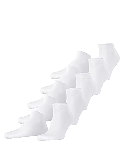 ESPRIT Herren Sneakersocken Solid 5-Pack M SN Baumwolle kurz einfarbig 5 Paar, Weiß (White 2000), 40-46 von ESPRIT