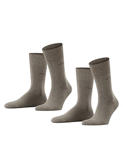 ESPRIT Herren Socken Basic Easy Multipack M So Baumwolle einfarbig 2 Paar, Braun Nutmeg Melange 5410, 43-46 von ESPRIT