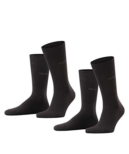 ESPRIT Herren Socken Basic Easy 2-Pack M SO Baumwolle einfarbig 2 Paar, Schwarz (Black 3000), 39-42 von ESPRIT