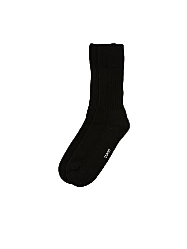 ESPRIT Herren Socken Winter Wool Biologische Baumwolle Wolle einfarbig 1 Paar, Schwarz (Black 3000), 43-46 von ESPRIT