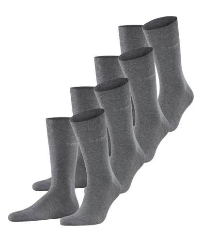 ESPRIT Herren Socken Solid M So Baumwolle einfarbig Multipack, Grau Light Grey Melange 3390, 40-46 von ESPRIT