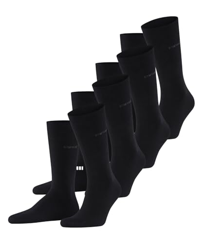 ESPRIT Herren Socken Solid M So Baumwolle einfarbig Multipack, Schwarz Black 3000, 40-46 von ESPRIT