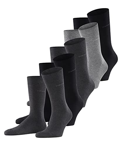 ESPRIT Herren Socken Solid-Mix 5-Pack M SO Baumwolle einfarbig 5 Paar, Mehrfarbig (Sortiment 0030), 40-46 von ESPRIT