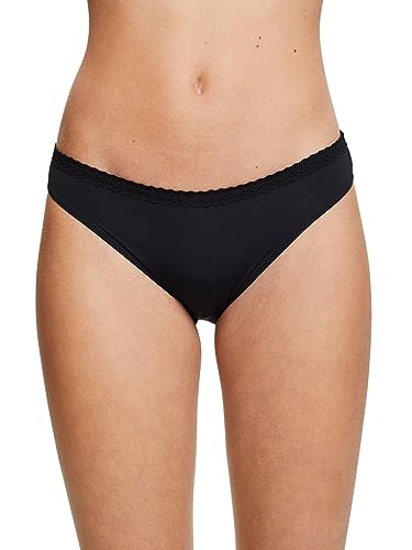 ESPRIT Damen Micro LACEBAND RCS Brief Slip, Black, 40 von ESPRIT