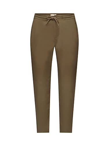 ESPRIT Herren 993CC2B301 Hose, 355/DARK Khaki, Standard von ESPRIT