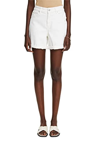ESPRIT Damen Jeans-Shorts 052ee1c321, Off White, 34W von ESPRIT