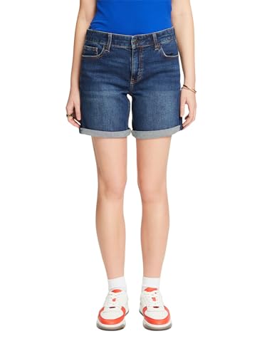 ESPRIT Damen 994ee1c306 Jeans-Shorts, 901/Blue Dark Wash, 27W von ESPRIT