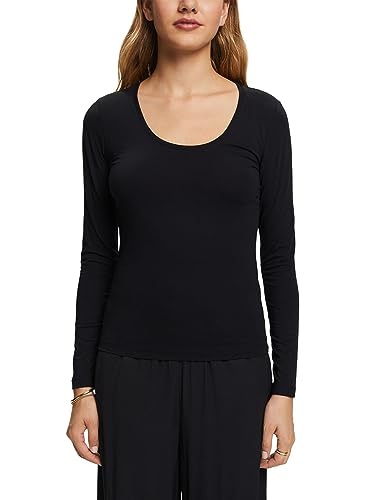 ESPRIT Longsleeve mit weitem Rundhalsausschnitt von ESPRIT