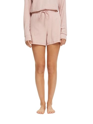 ESPRIT Damen Cosy Melange S.shorts Pyjamaunterteil, Old Pink, 42 EU von ESPRIT