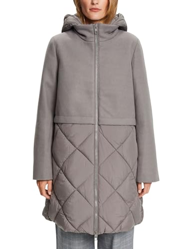 ESPRIT Damen 093EO1G329 Jacke, 044/LIGHT Grey 5, XL von ESPRIT