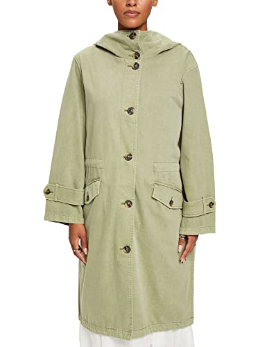 ESPRIT Damen 023EE1G319 Jacke, 345/LIGHT Khaki, L von ESPRIT