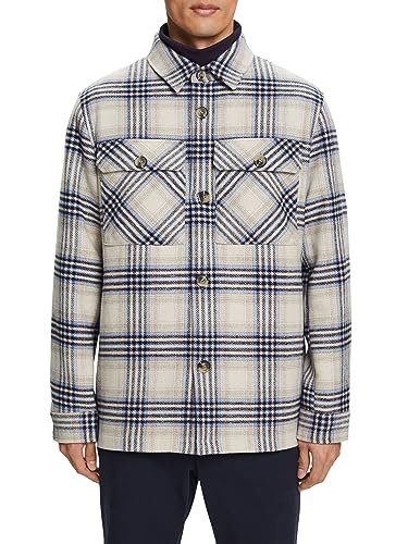 ESPRIT Kariertes Overshirt aus Wollmix von ESPRIT