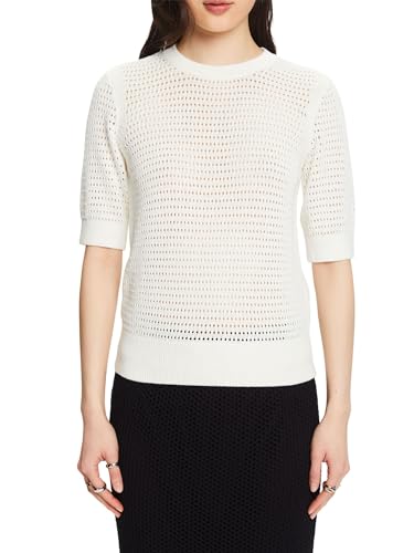 ESPRIT Damen 034ee1i303 Pullover, 110/Off White, Large von ESPRIT