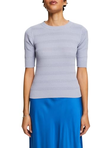 ESPRIT Damen 024ee1i311 Pullover, 445/Light Blue Lav, Small von ESPRIT