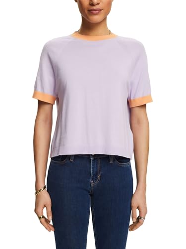 ESPRIT Damen 024ee1i319 Pullover, 573/Lavender 4, L von ESPRIT
