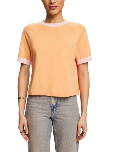 ESPRIT Damen 024ee1i319 Pullover, 853/Pastel Orange, Large von ESPRIT