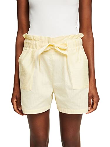 ESPRIT Damen Jaquard Stripe NW BCI s.Shorts Pyjamaunterteil, Pastel Yellow, 36 von ESPRIT