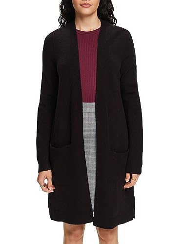 ESPRIT Langer, offener Cardigan aus Wollmix von ESPRIT