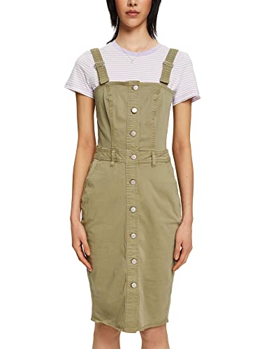 ESPRIT Damen 052EE1E317 Kleid, 345/LIGHT Khaki, 42 von ESPRIT