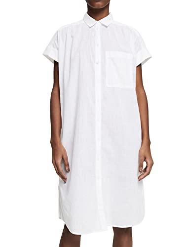ESPRIT Damen 042ee1e308 Kleid, Weiß, 34 EU von ESPRIT