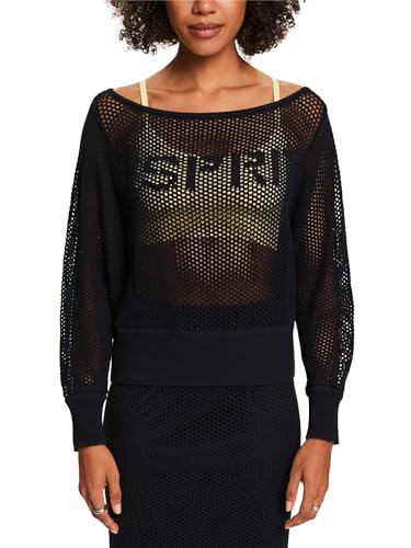 ESPRIT Damen 034ee1i309 Pullover, 001/Black, Small von ESPRIT