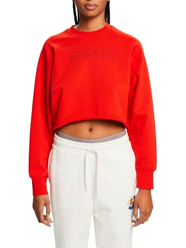 ESPRIT Logo-Sweatshirt in Cropped-Länge von ESPRIT