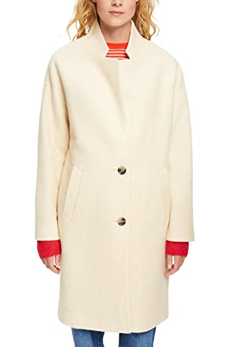 ESPRIT Damen 082ee1g337 Jacke, Cream Beige, L EU von ESPRIT