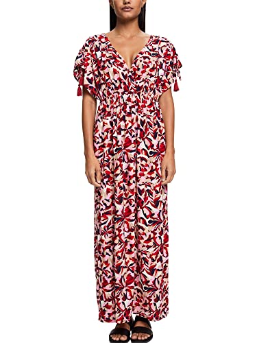 ESPRIT Maxi-Strandkleid mit floralem Muster von ESPRIT