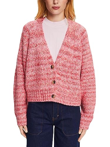 ESPRIT Damen 093EE1I329 Strickjacke, 613/DARK RED 4, XS von ESPRIT