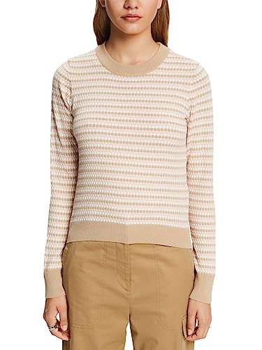 ESPRIT Damen 993ee1i337 Pullover, Sand, XXL EU von ESPRIT