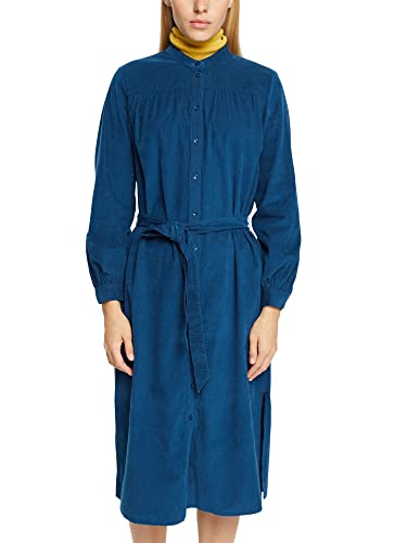 ESPRIT Damen 092ee1e303 Kleid, Petrol Blue, 34 EU von ESPRIT