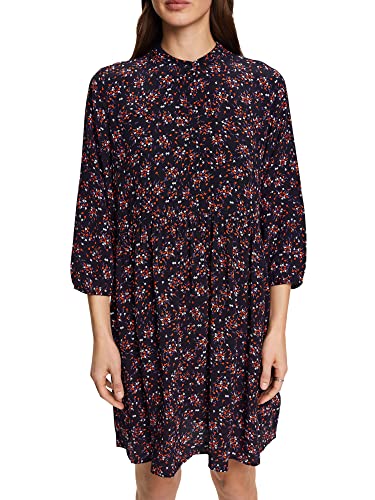 ESPRIT Damen 023ee1e302 Kleid, Navy, 32 von ESPRIT