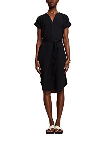 ESPRIT Damen 033ee1e304 Kleid, 004/Black 4, 32 von ESPRIT