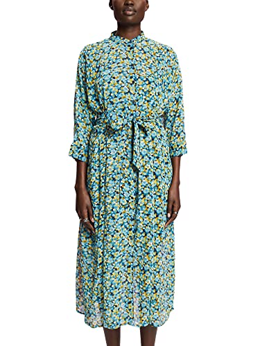 ESPRIT Damen 033ee1e309 Kleid, 473/Turquoise 4, 40 von ESPRIT