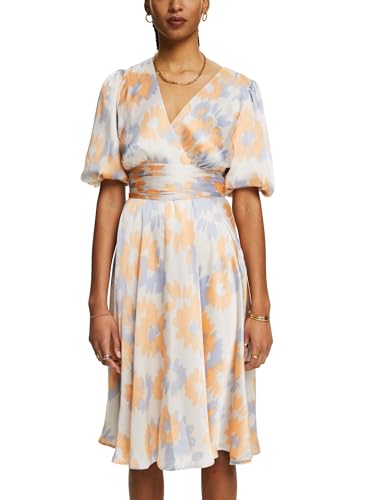 ESPRIT Damen 024ee1e343 Kleid, 293/Light Beige 4, 42 von ESPRIT