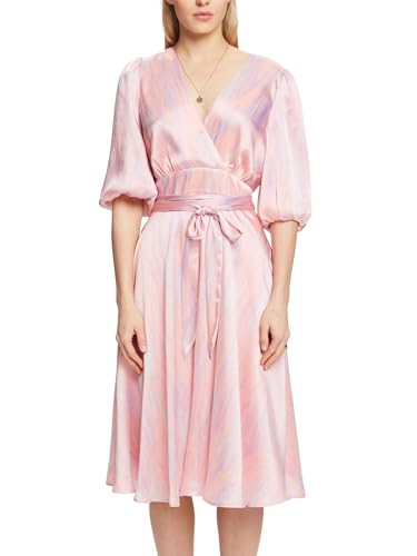 ESPRIT Damen 024ee1e343 Kleid, 698/Pastel Pink 4, 40 von ESPRIT