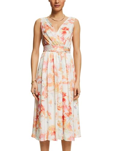 ESPRIT Damen 024ee1e350 Kleid, 113/Off White 4, 32 von ESPRIT
