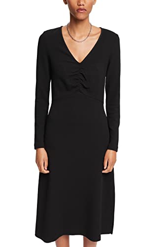ESPRIT Damen 112EE1E307 Kleid, 001/BLACK, L von ESPRIT