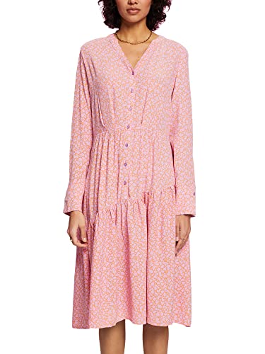 ESPRIT Damen 023ee1e315 Kleid, 563/Lilac 4, 36 von ESPRIT