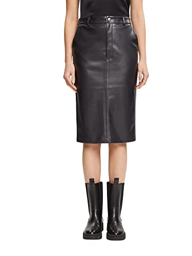 ESPRIT Damen 122EE1D308 Rock, schwarz, 36 von ESPRIT