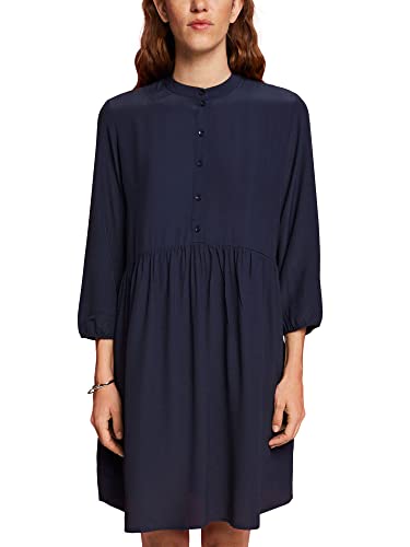 ESPRIT Damen 023ee1e313 Kleid, 400/Navy, 36 von ESPRIT