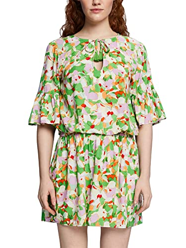 ESPRIT Damen Elia Beach Cve Aop Dress Überwurf für Schwimmbekleidung, Green 3, XL von ESPRIT