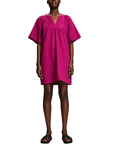 ESPRIT Damen 043EE1E316 Kleid, 650/DARK PINK, 34 von ESPRIT