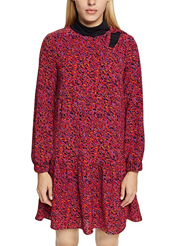 ESPRIT Damen 102ee1e325 Kleid, Dark Red, 34 EU von ESPRIT