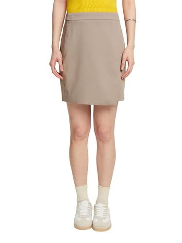 ESPRIT Damen 024ee1d315 Rock, 260/Light Taupe, 40 von ESPRIT